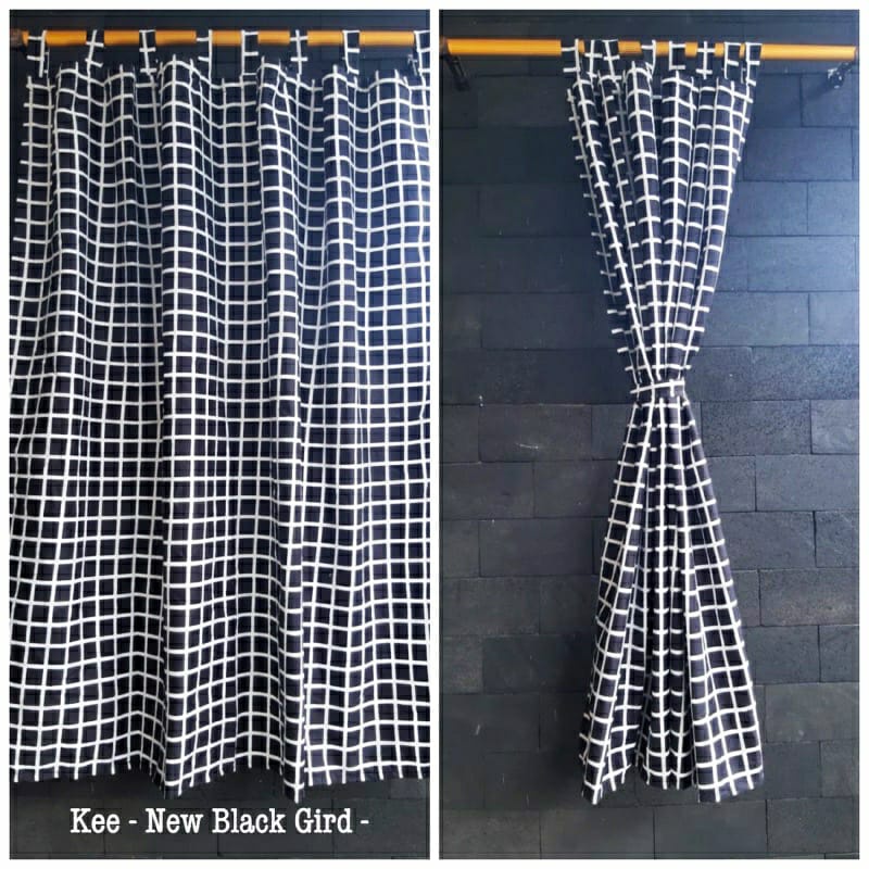 Gorden Jendela Motif Bunga Uk 55x150cm Bahan Halus