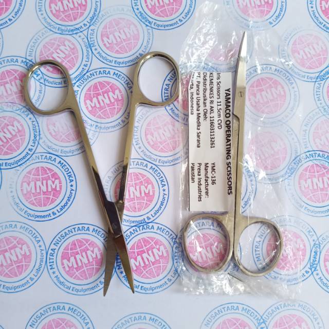 Gunting Mata Ujung Bengkok 11,5cm  Iris Scissors