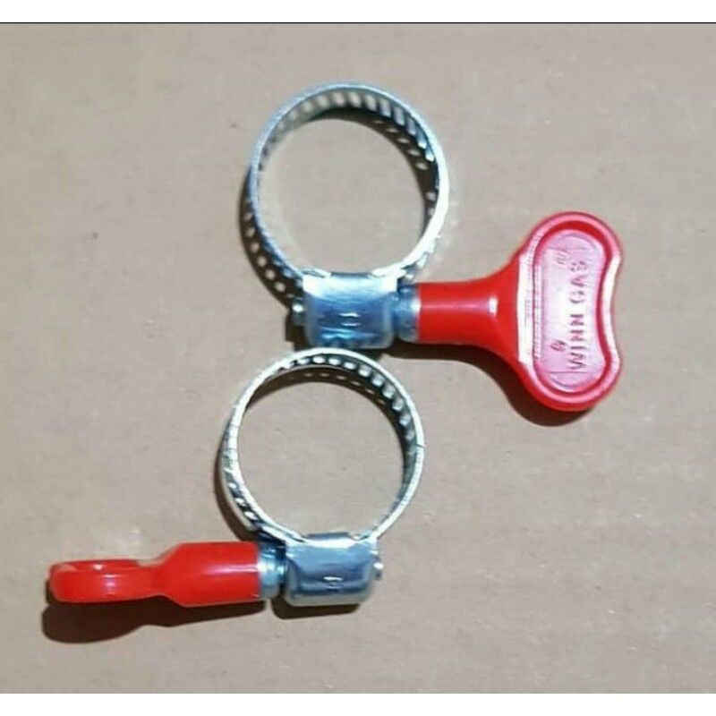 kleam selang kompor gas/kleam kupu kupu