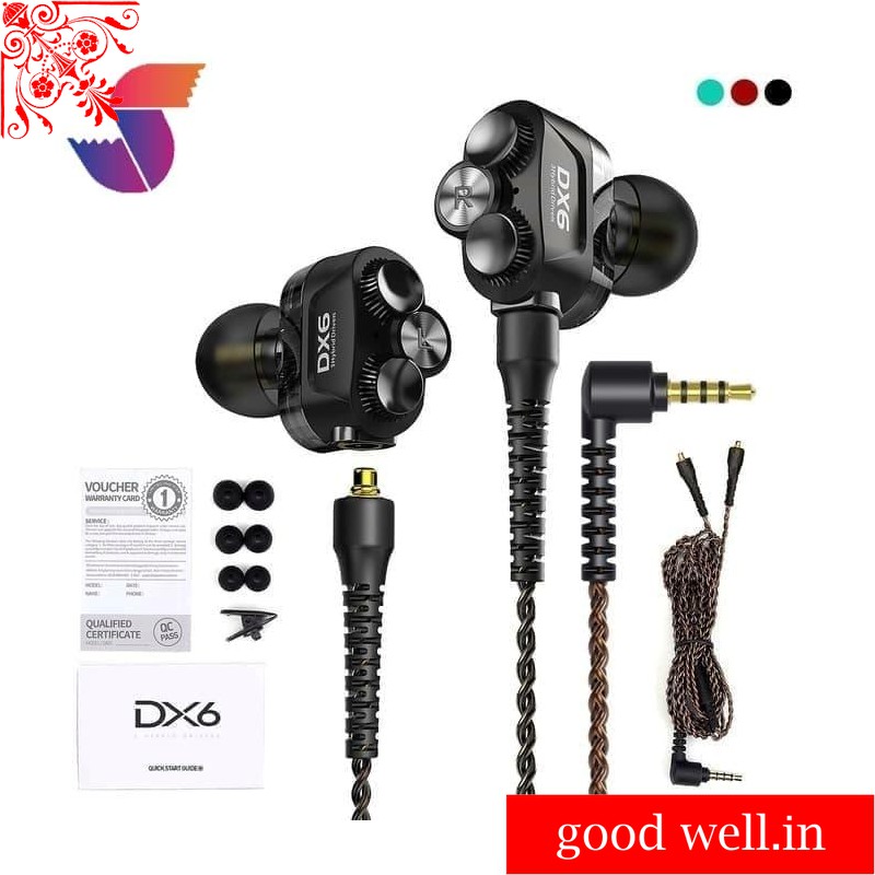 PLEXTONE DX6 HEADSET GAMING PLEXTONE 3 HYBRID DRIVER EARPHONE MIC - Murah