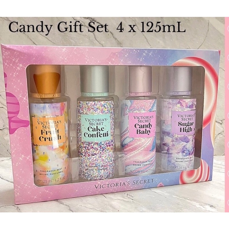 Body Mist Parfum Perfume Farfum Victoria’s Secret Candy Gift set Vs Gift set Eau so gift set