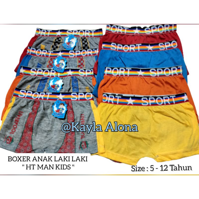 BOXER ANAK LAKI LAKI &quot; HT MAN &quot;