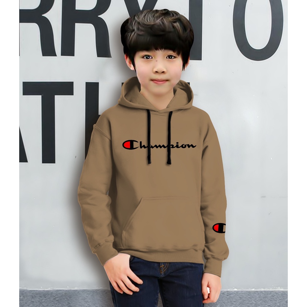 Hoodie Anak CHAMPION Anak Gaming Bahan Fleece Tebal /Jaket Anak Laki Laki/Jaket Anak Terbaru/4-11 TAHUN(FLAVA_STORE)