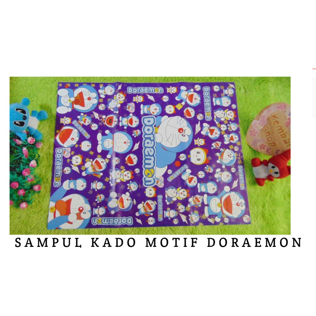 

Sampul Kado Bayi Kertas Kado Lahiran Baby Gift Motif Doraemon and Dorami