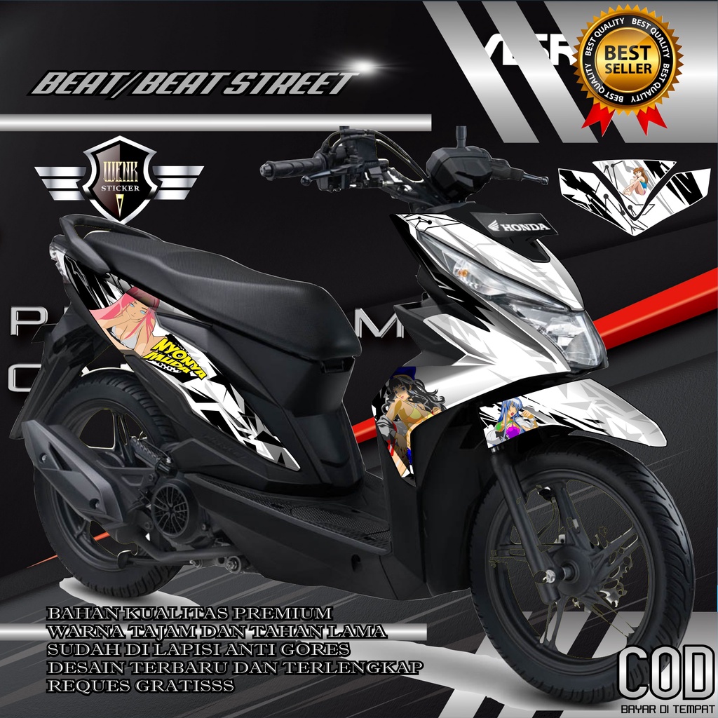 STRIPING DECAL STICKER BEAT / BEAT STREET CEWEK ANIME SEXY