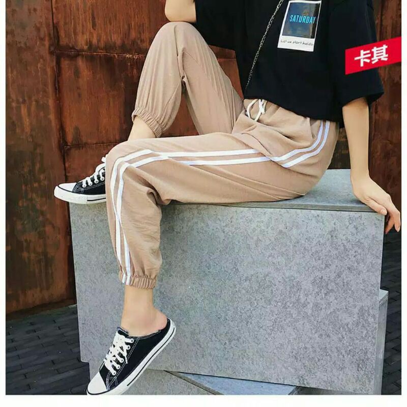 Celana Jogger wanita celana sport korea