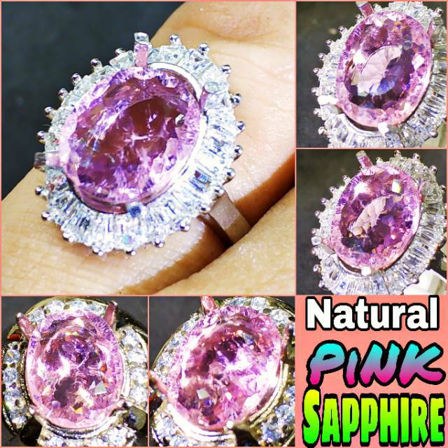 NATURAL PINK SAPPHIRE CEYLON SRILANKA MEMO BATU SAFIR bkn Yellow Blue Zamrud Colombia