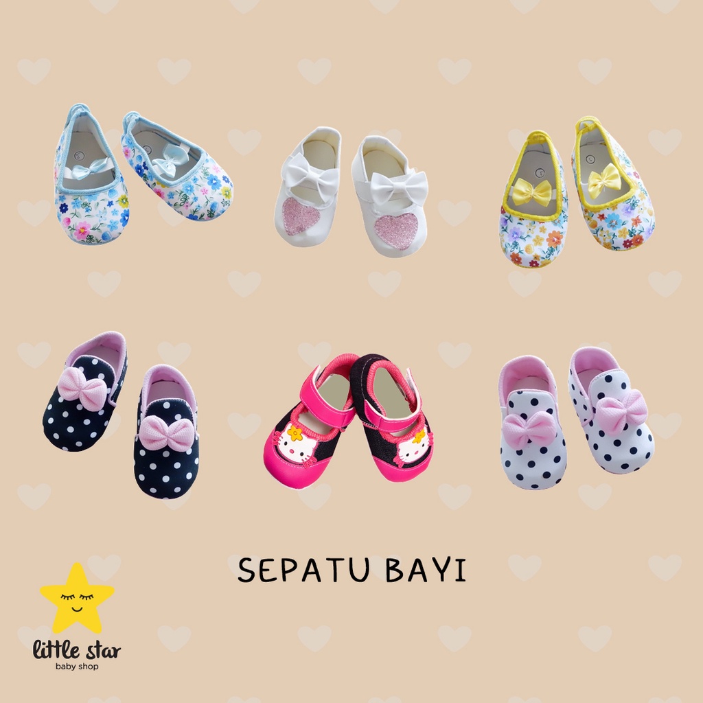 Sepatu Kain Anak Bayi perempuan | Spatu Bayi Newborn Cewek