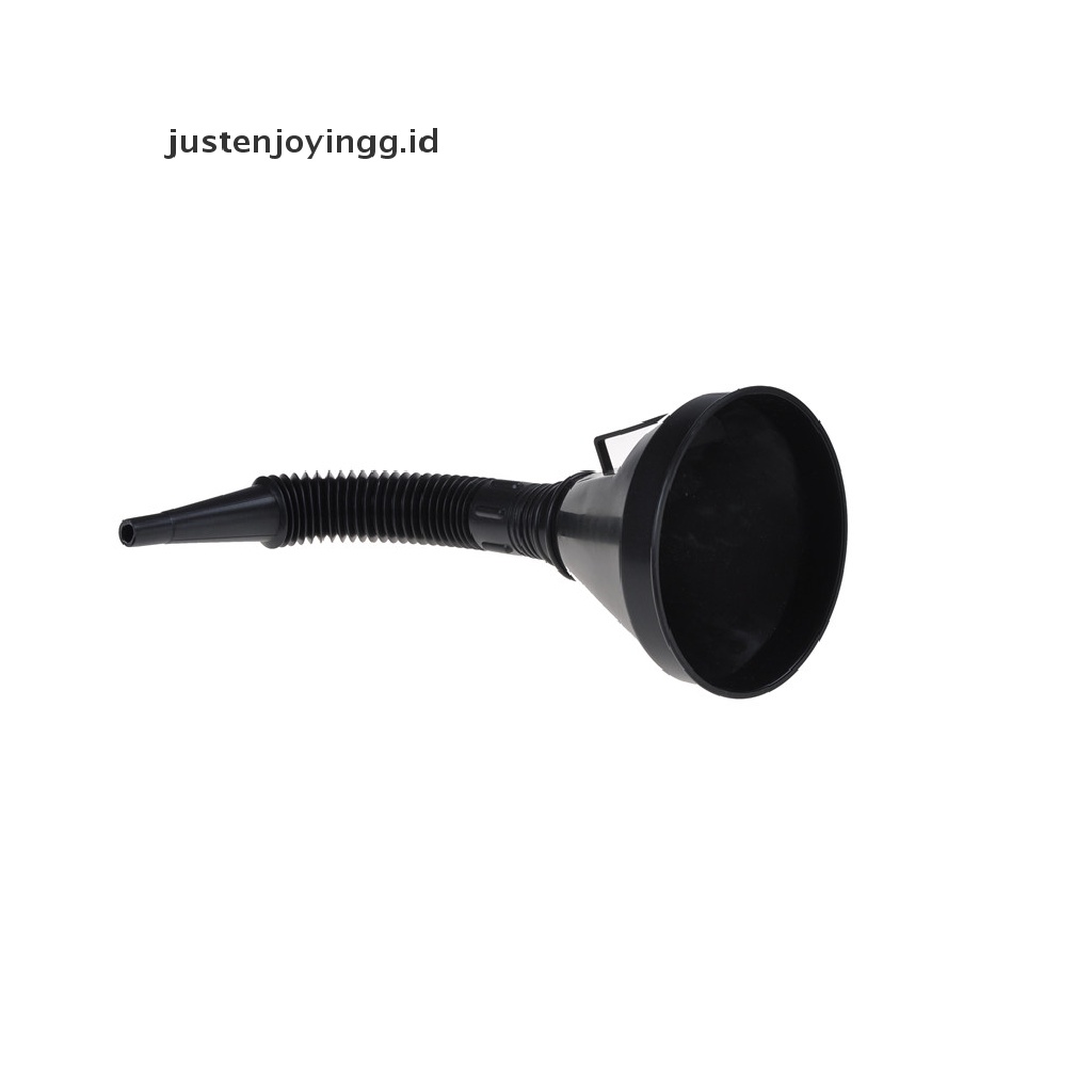 // justenjoyingg.id // Black Flexible Car Motorcycle Funnel Spout Mesh Screen Strainer Gasoline ~