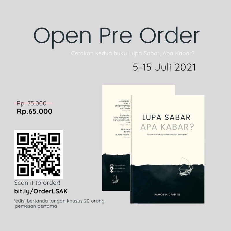 

Buku Lupa Sabar Apa Kabar (Pre Order)