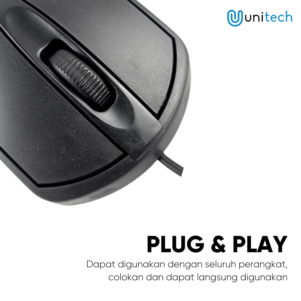 Mouse Kabel M30 Unitech 1000DPI - Black