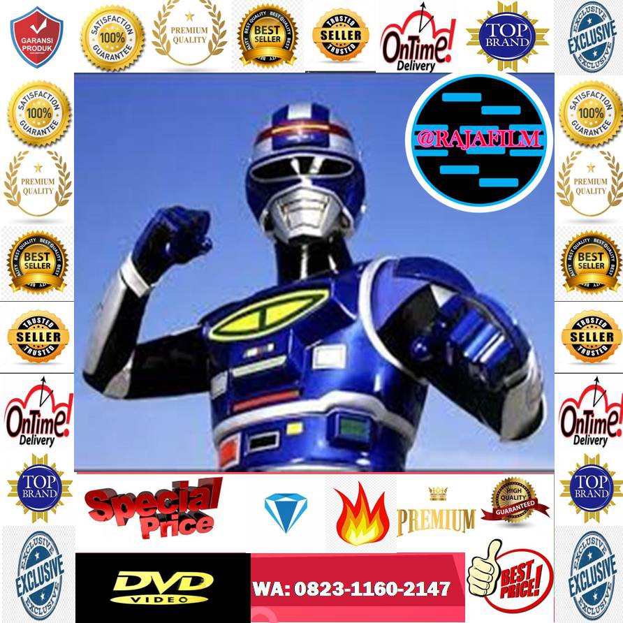 Kaset CD DVD Film Tokusatsu Shaider