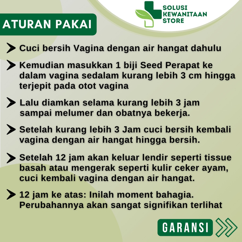 Seed Perapat Miss V Vagina Jamu Obat Pil Rapet Perapat Perapet Miss V Virgin Wangi Kewanitaan Wanita