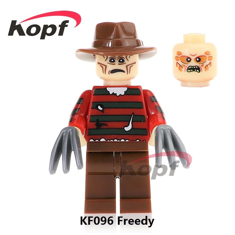 Mainan Lego Anak Single Sale KF096 The Horror Theme Movie Freedy Candyman Hannibal Scary Mask