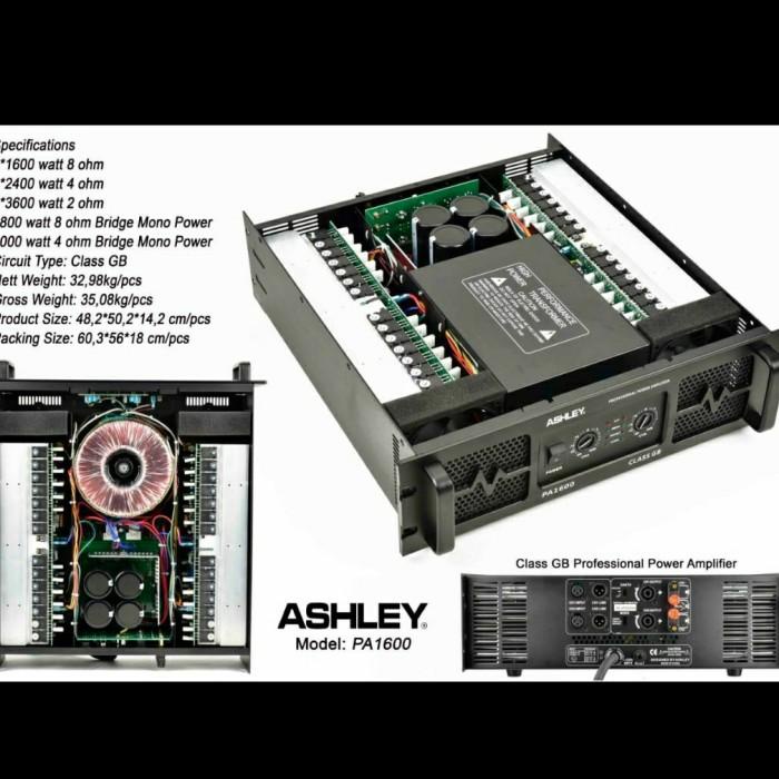 Power Amplifier ASHLEY PA1600/PA 1600 Class GB ORIGINAL