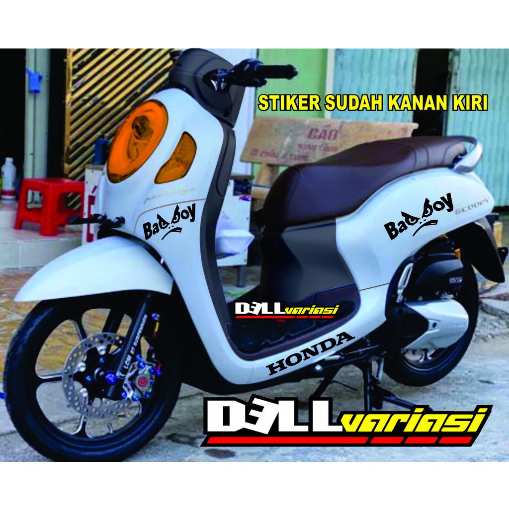 Stiker Scoopy BAD BOY Cutting stiker scoopy 2017-2022