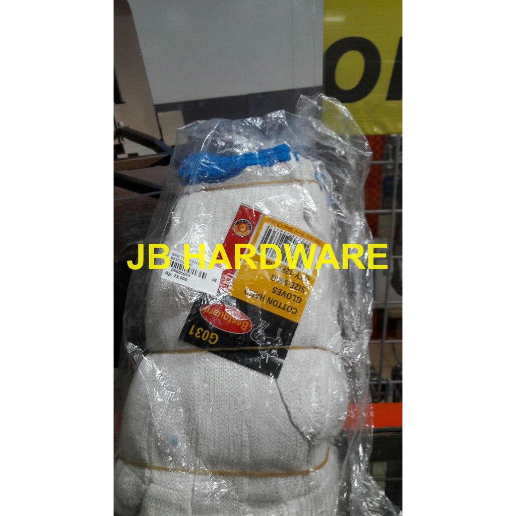 Sarung tangan 5 benang merk Bestguard