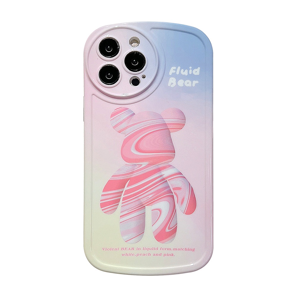 Soft Case Silikon Motif Kartun Beruang Untuk Iphone 11 12 13PRO MAX