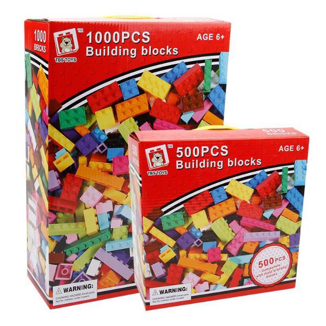  MAINAN BLOCK  BUILDING BLOCKS  500pcs dan 1000pcs 