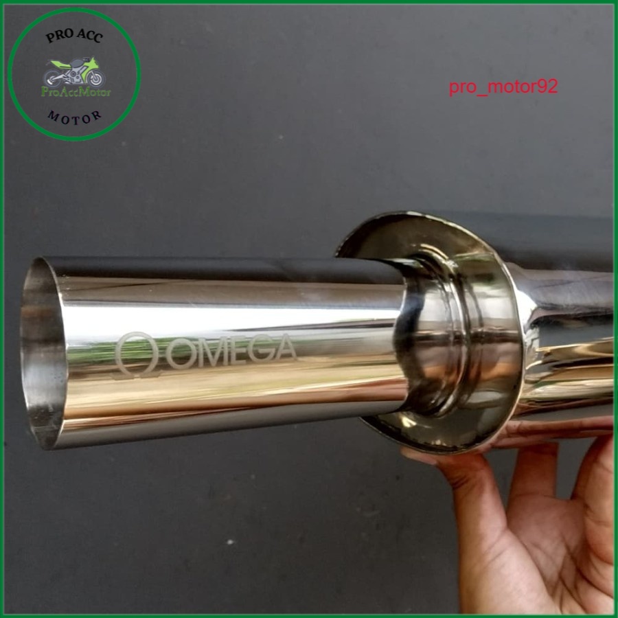 knalpot racing muffler OMEGA full stainless BRIO JAZZ ACCORD CAMRY LANCER TIMOR