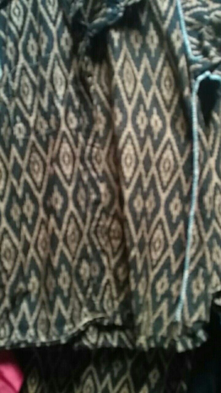 Batik Couple Keluarga Sania Ruffle Ori Ndoro Jowi Dnt Motif Tenun