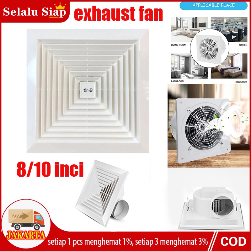 12 inch Exhaust Fan Ceiling Plafon Exhaust Fan / Kipas Angin 10/8 Inch