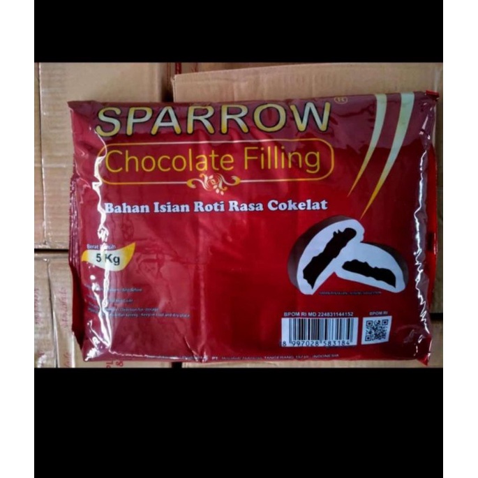 Jual Selai Cokelat Coklat Manis Sparrow Filling Kemasan 5kg Shopee