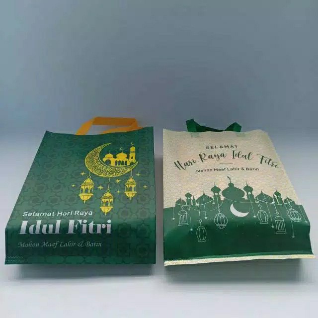 

Tas Parcel Lebaran Goodie Bag Hantaran Idul Fitri Laminasi 30X40X10 058
