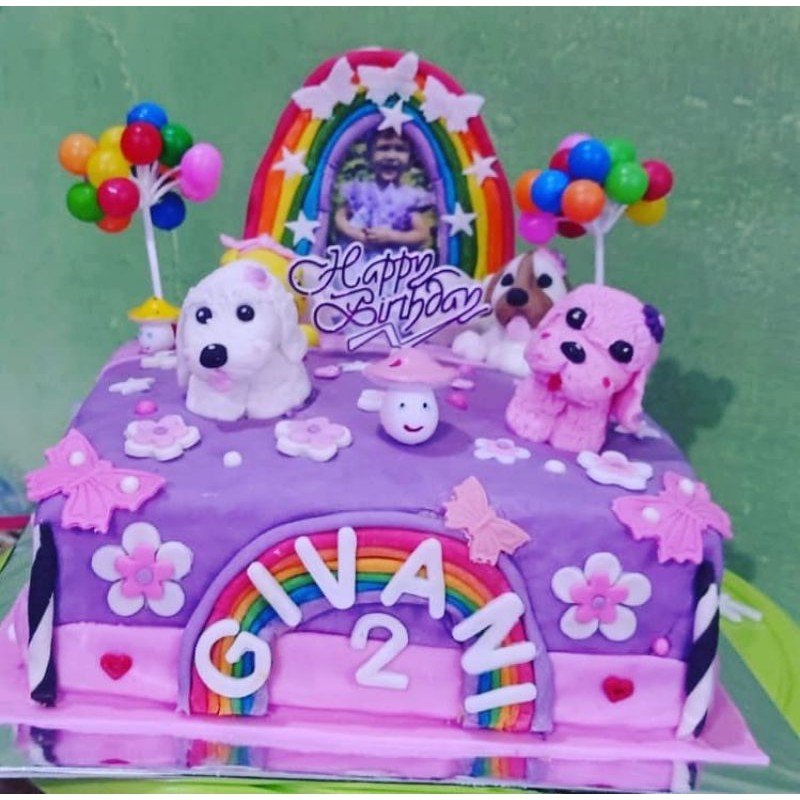 kue ultah full fondant karakter