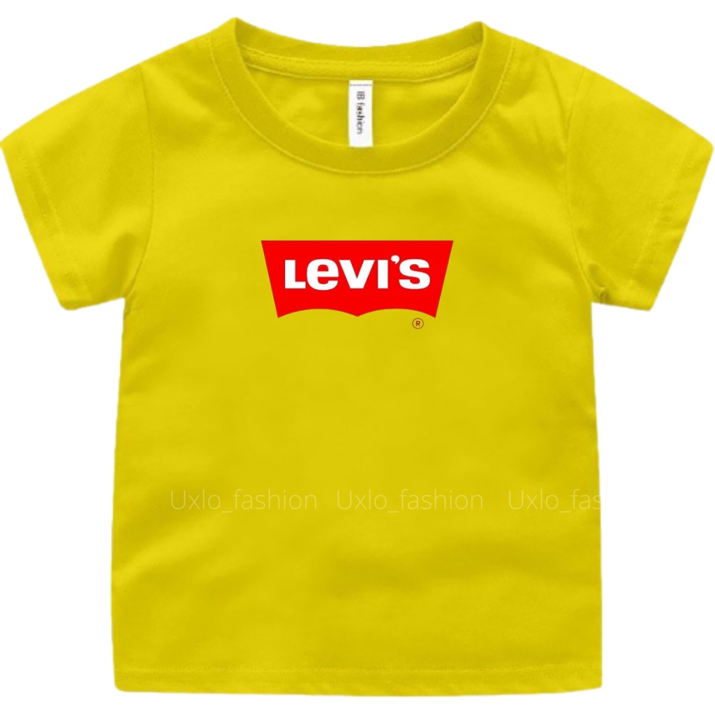 BAJU KAOS ANAK PEREMPUAN DAN LAKI LKI MURAH UMUR 1 2 3 4 5 6 7 8 9 TAHUN MOTIF L3V1S TULISAN UXLO FASHION