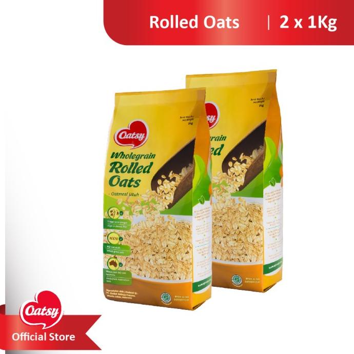 

Oatsy Oatmeal Rolled Oats 1Kg (Double Pack)