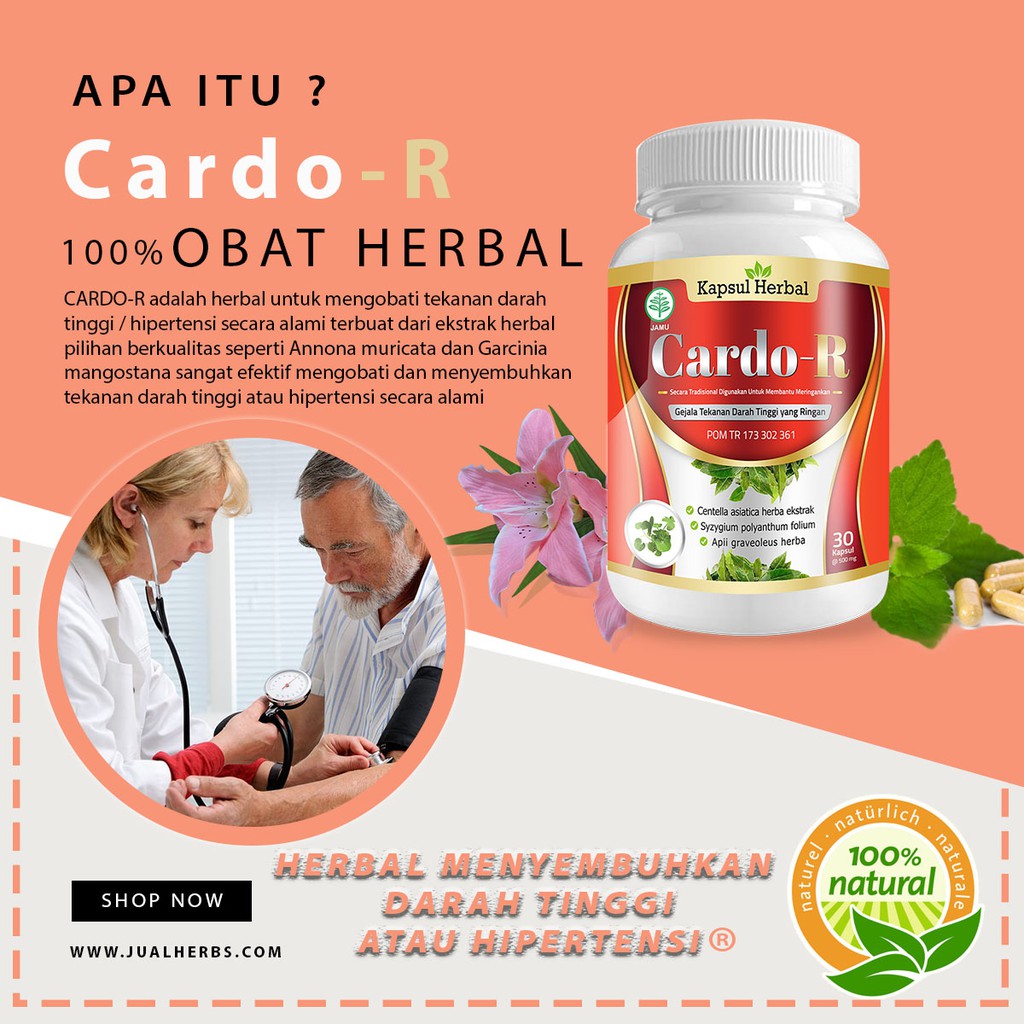 Obat Herbal Hipertensi Obat Herbal Darah Tinggi Cardo R Shopee Indonesia