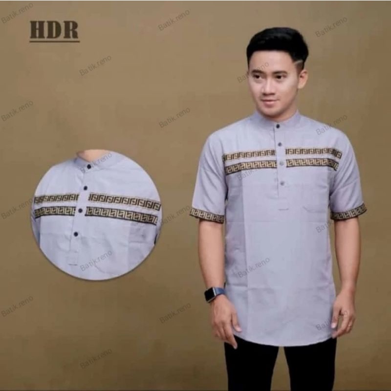 Koko Kurta Lengan Pendek Matt Katun Toyobo Adem Tebal Halus Terlaris