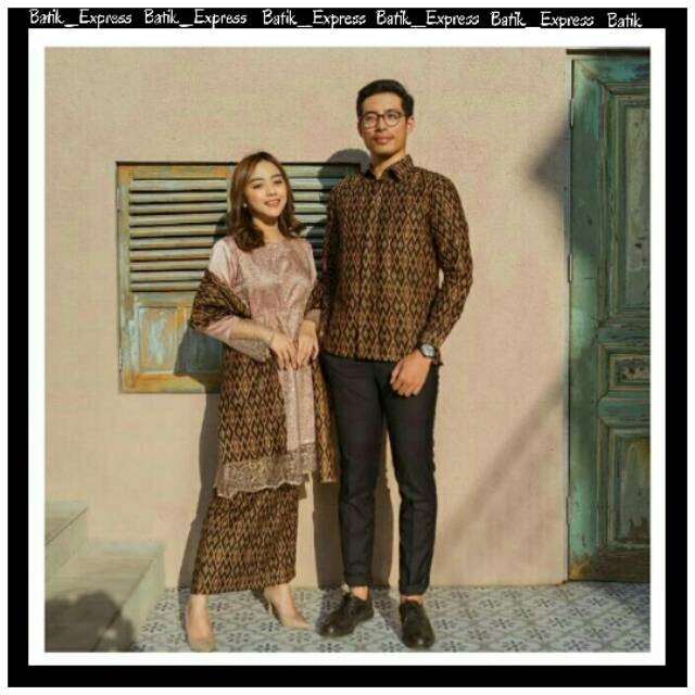 Maura Couple - Sania Ruffle Batik Couple Ori Ndoro Jowi Dnt Garansi Termurah - Set Couple Nabila