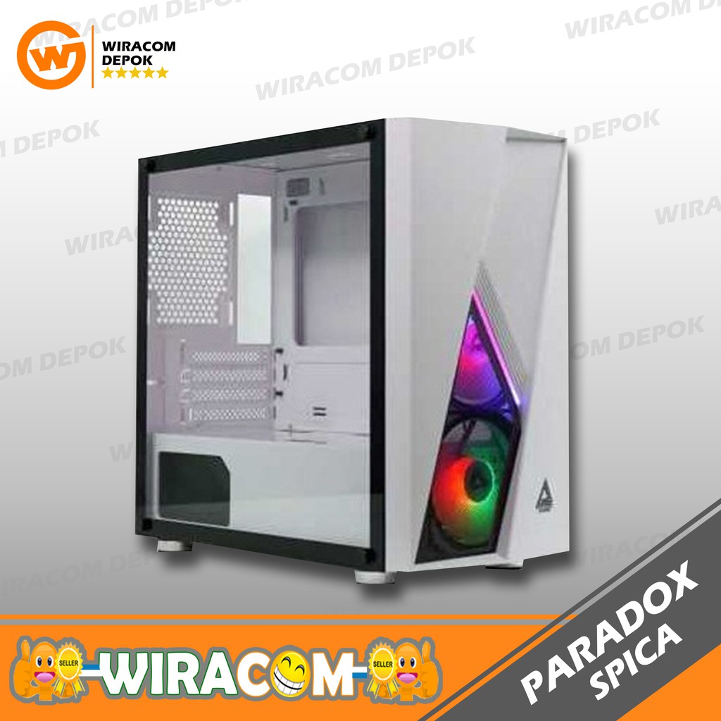 CASING PC PARADOX GAMING SPICA 2 FAN RGB + LED STRIP - CASE PC