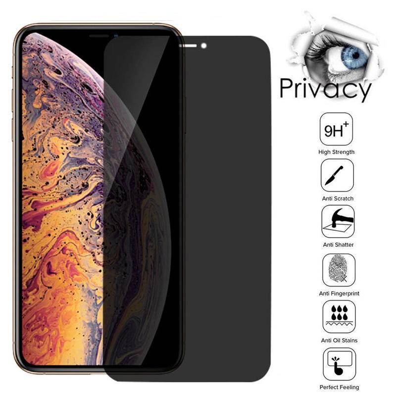 Pelindung Layar Tempered Glass Anti Spy Untuk iPhone 13 12 11 Mini Pro MAX X XS MAX XR SE 2022 2020 7 8 6s 6 Plus