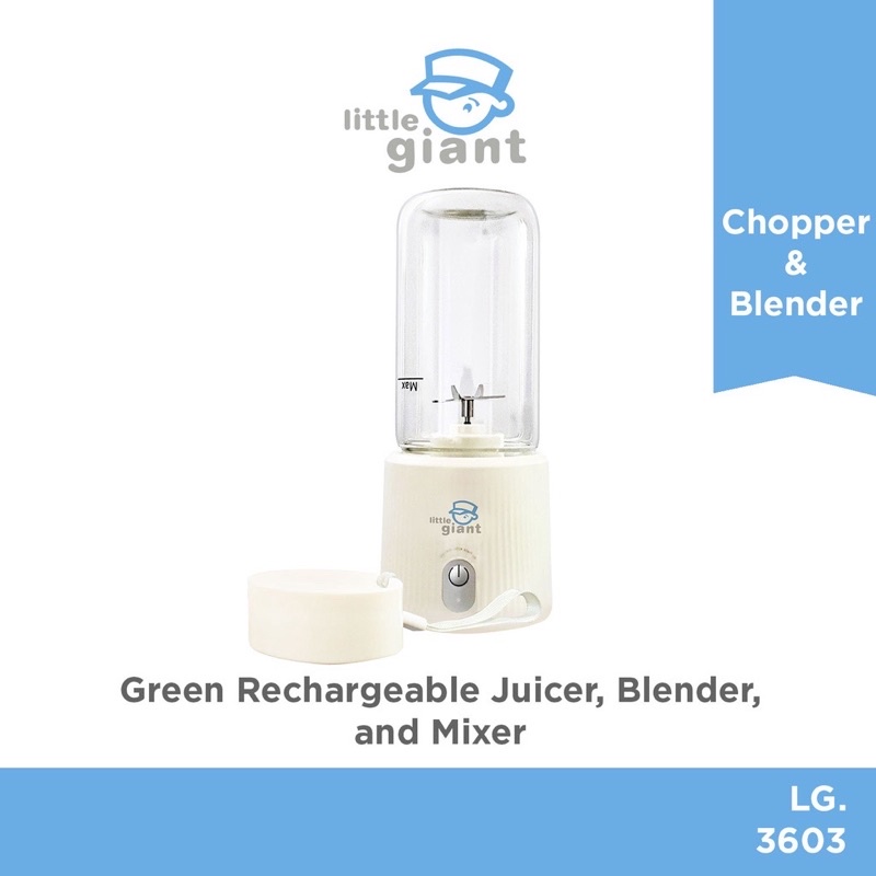 Little Giant Electric Rechargeable Juicer, Blender, and Mixer - LG 3603/Little giant perlatan MPASI