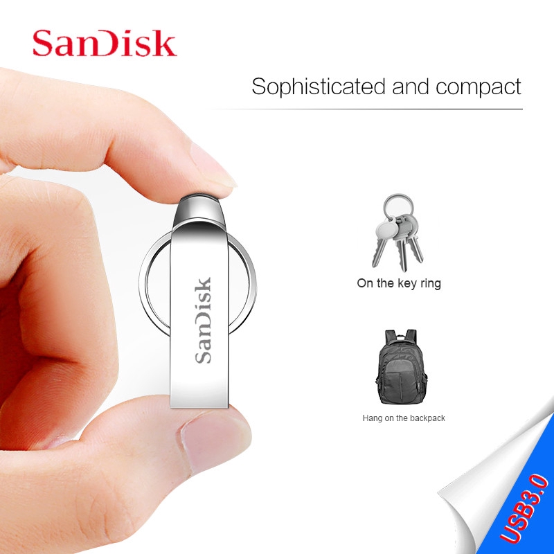 Sandisk USB 3.0 Flash Drive 64GB 32GB Pen Drive  High Speed Waterproof  USB Dtick On Key