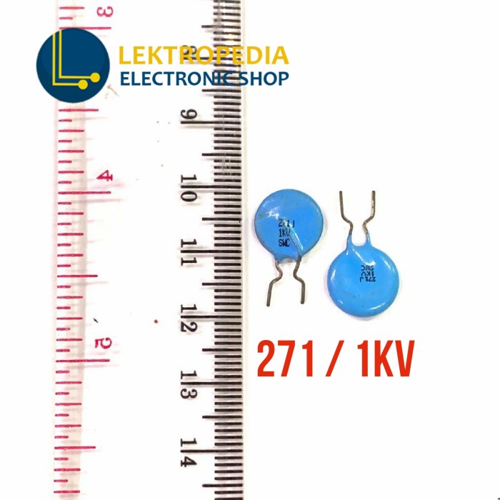 Milar Volt Tinggi 271 / 1kv Kapasitor 1000v 270pf 270p Mylar Keramik