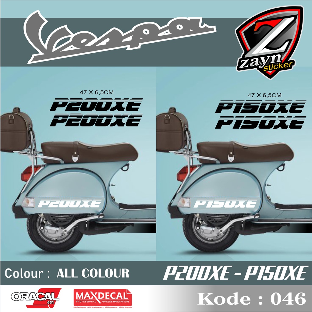 TERMURAH, STIKER LIST CUTTING STICKER VESPA PX150XE, PX200XE 046