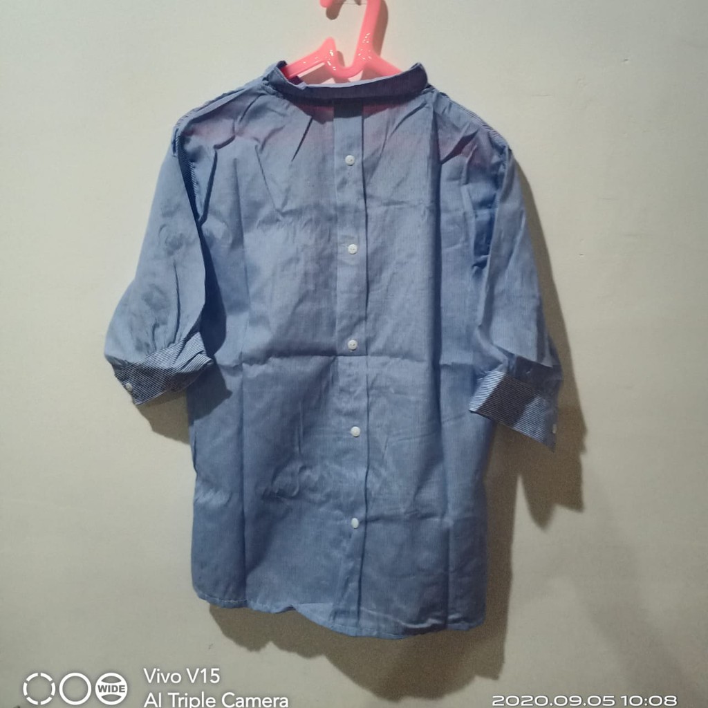 SANGHAI STRIPE WARNA BIRU/ TERPOPULER TERLARIS TERMURAH