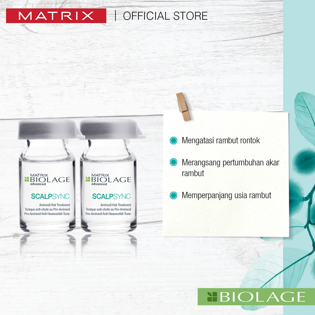 MATRIX Biolage Scalpsync Aminexil Anti Hair Loss Set - Nutrisi Perawatan Pencegah Anti Rambut Rontok