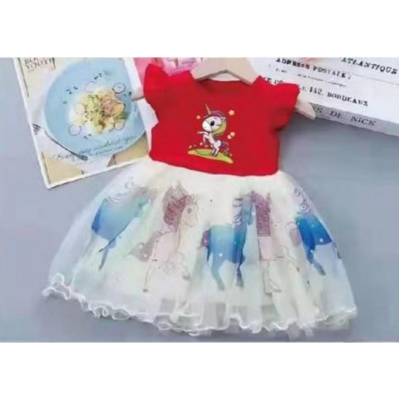 baju tutu anak import kuda pony