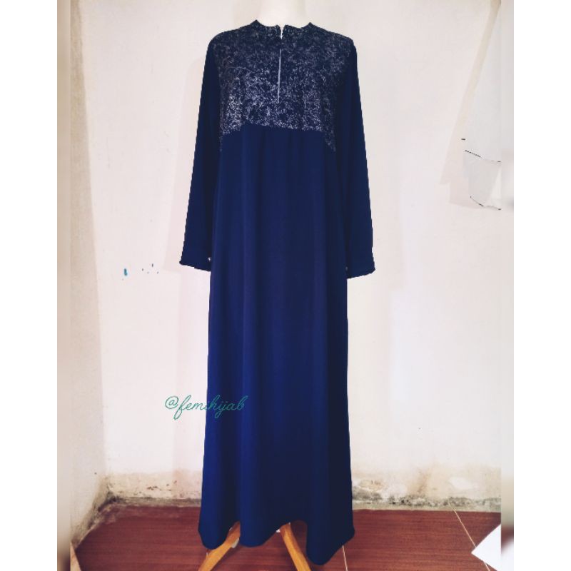 Isna Dress / Gamis wolfis 50.000