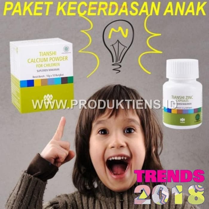 BANTING HARGA Paket Kecerdasan Anak Kalsium Zinc Tiens/Tianshi Perkembangan Otak