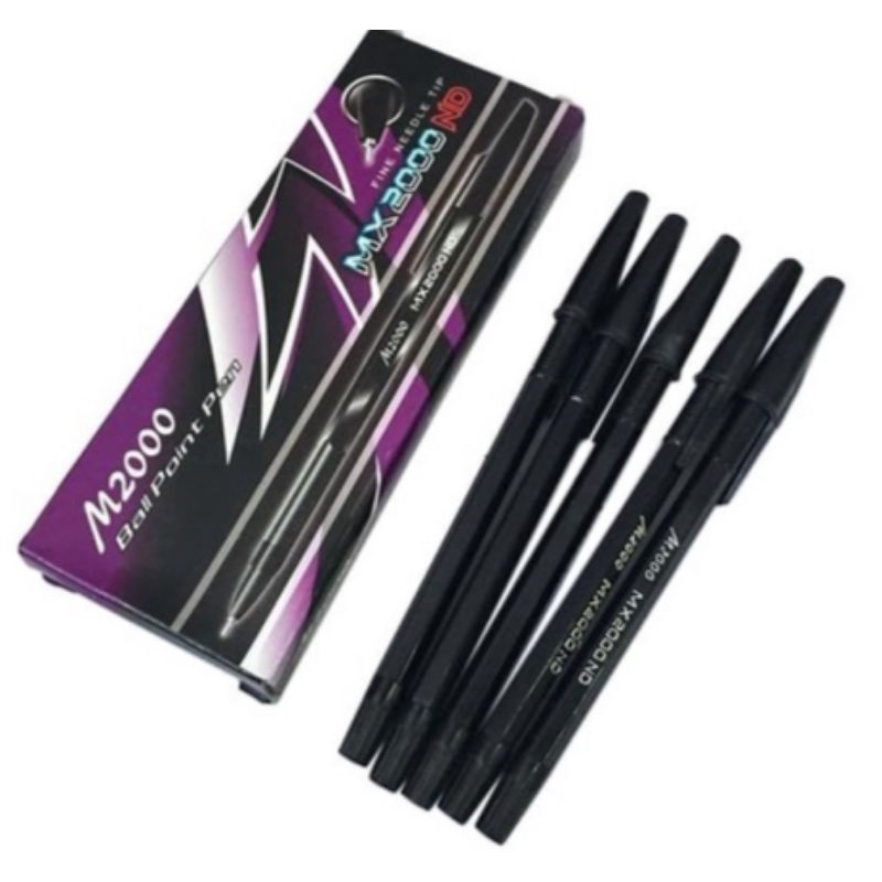 

pulpen bolpoin pen MX2000 hitam murah