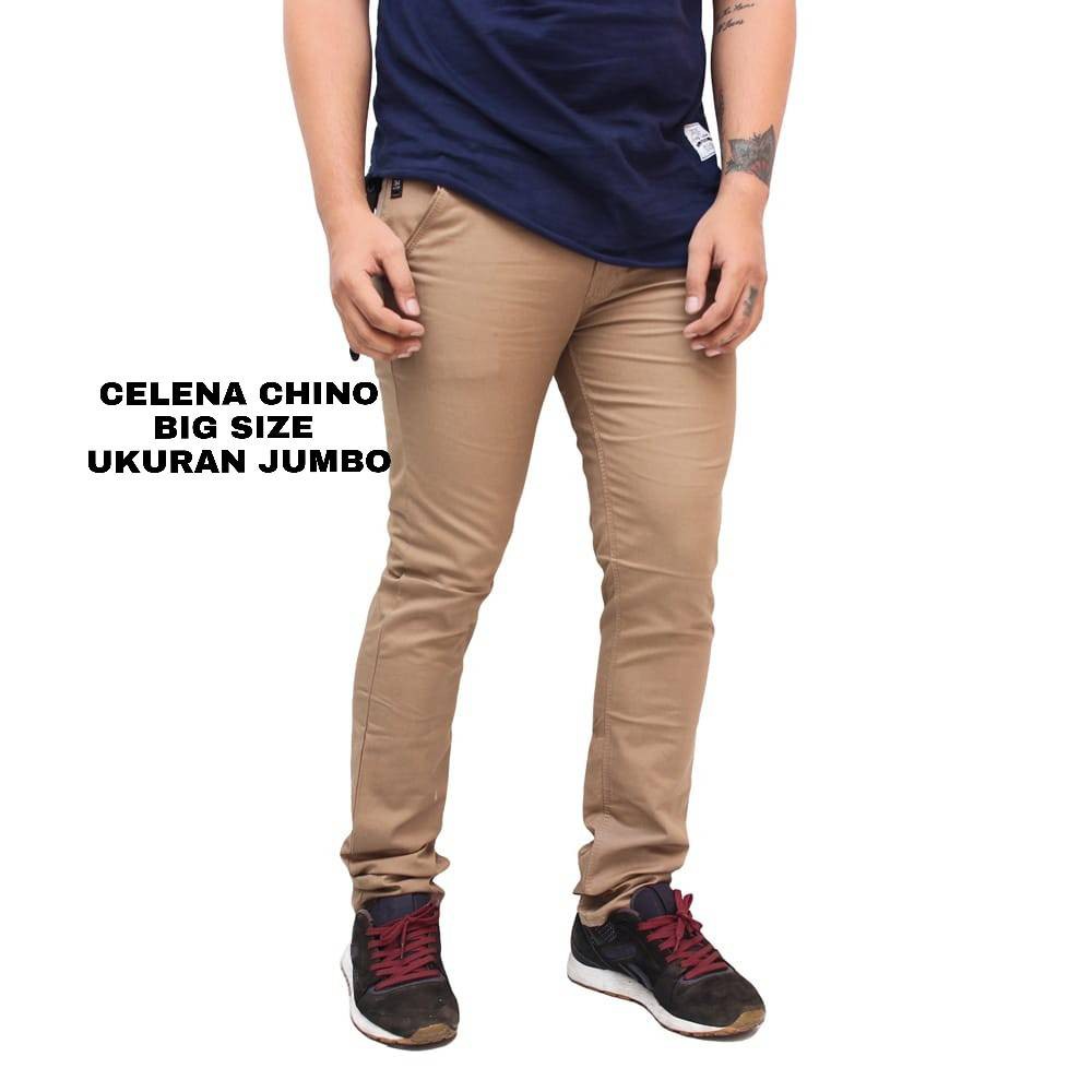 Celana Chino Panjang Pria Big Size / Jumbo Premium ( 39 - 44 )