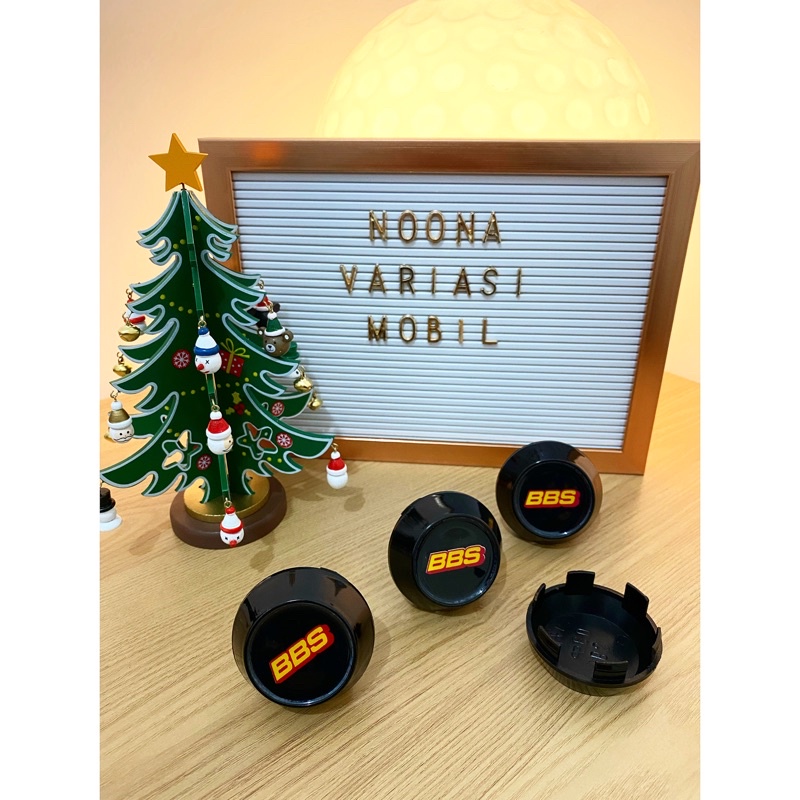 Premium Dop Velg Mobil Racing model kerucut hitam BBS 4pcs