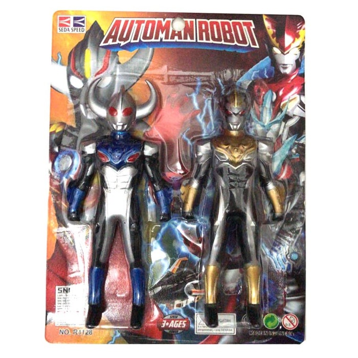 Mainan Anak Robot Automan 2 pcs | Robot Manusia ultra