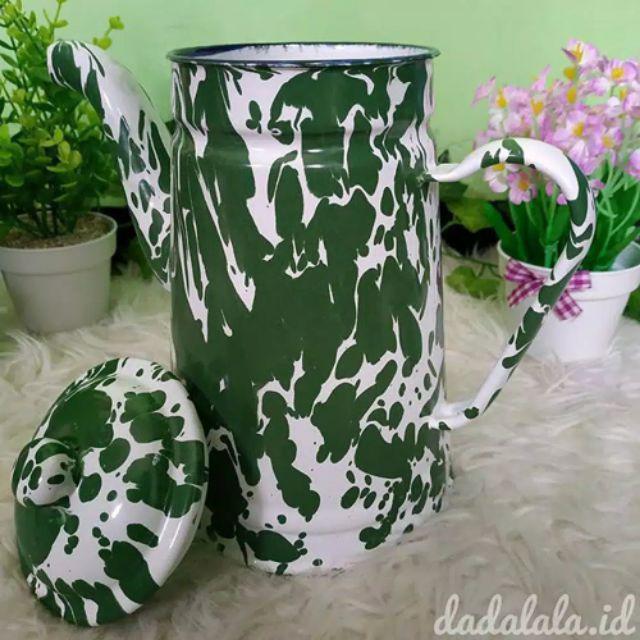 Dadalala Teko Blirik Bahan Enamel Model Loreng Ukuran Besar